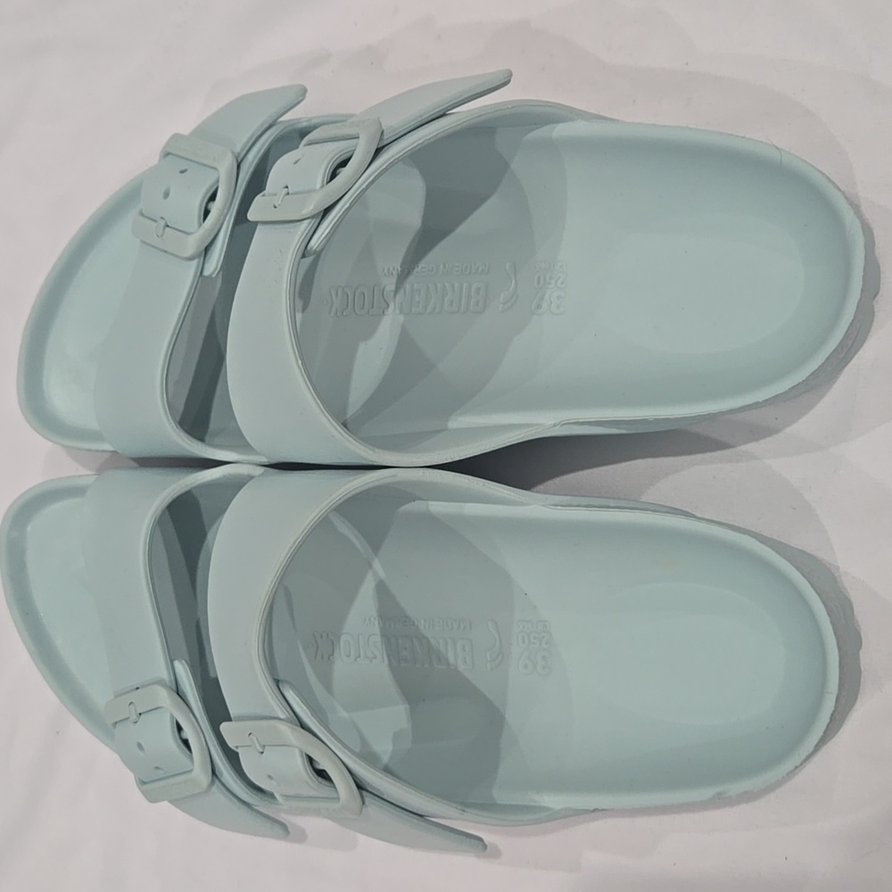 Birkenstock Arizona EVA Sandals Surf Green Size 39, Womens 8 Mens 6 - Picture 3 of 7